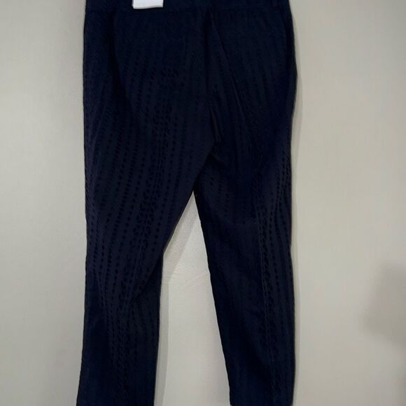 Ann Taylor LOFT Navy Blue Cropped Ankle Pants Sleek Style 10 - Picture 10 of 13